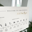 Wedding Timeline Sign