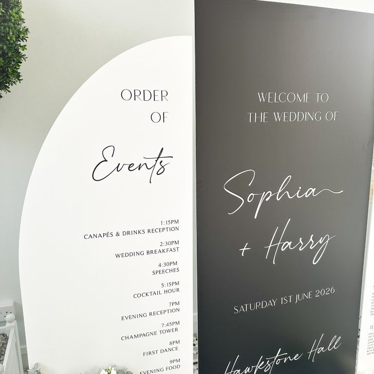 Black & White Wedding Sign Pack