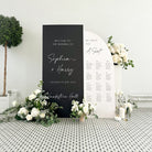 Monochrome Wedding Seating Chart