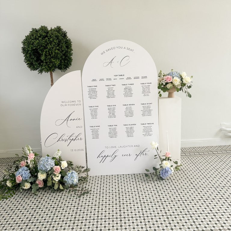 Wedding Seating Chart & Table Plan Set