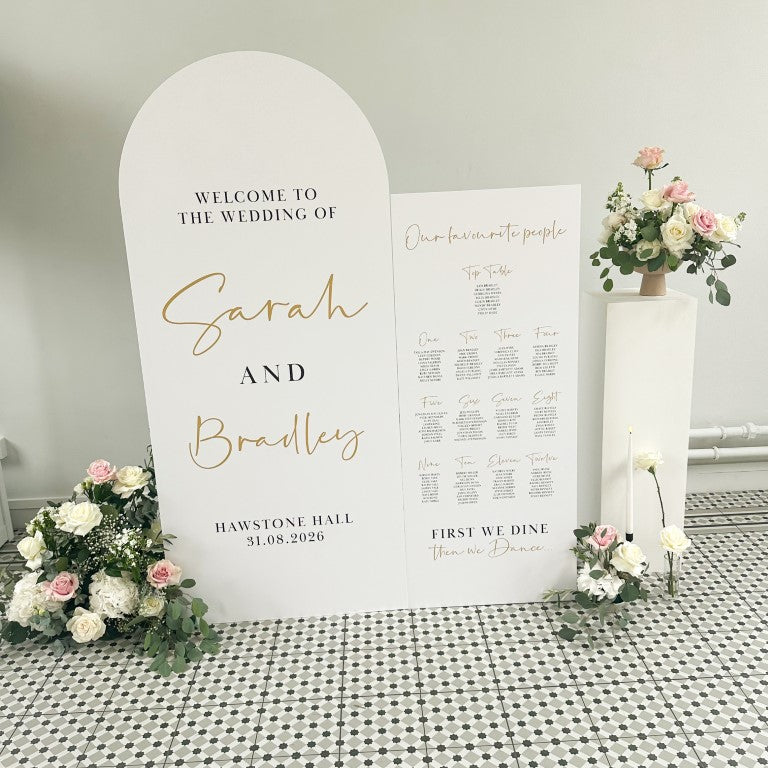 Wedding Welcome Sign Set Of 2