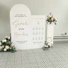 Luxury Wedding Seating Planner & Welcome Sign