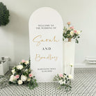 Extra Large Dome Wedding Welcome Sign