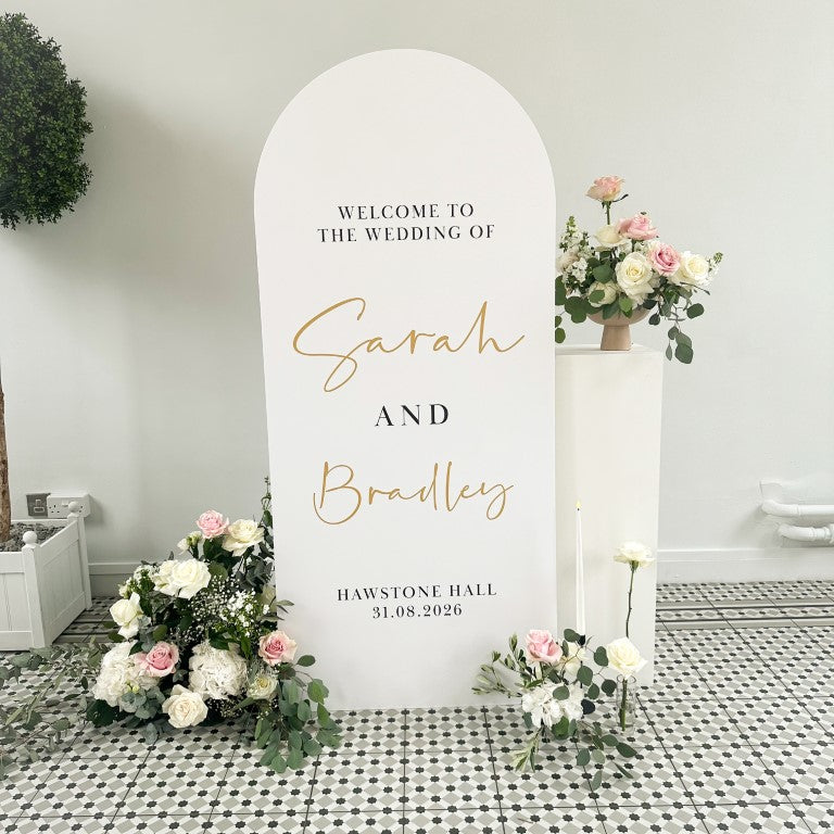 Any Colour Luxury Wedding Welcome Signs