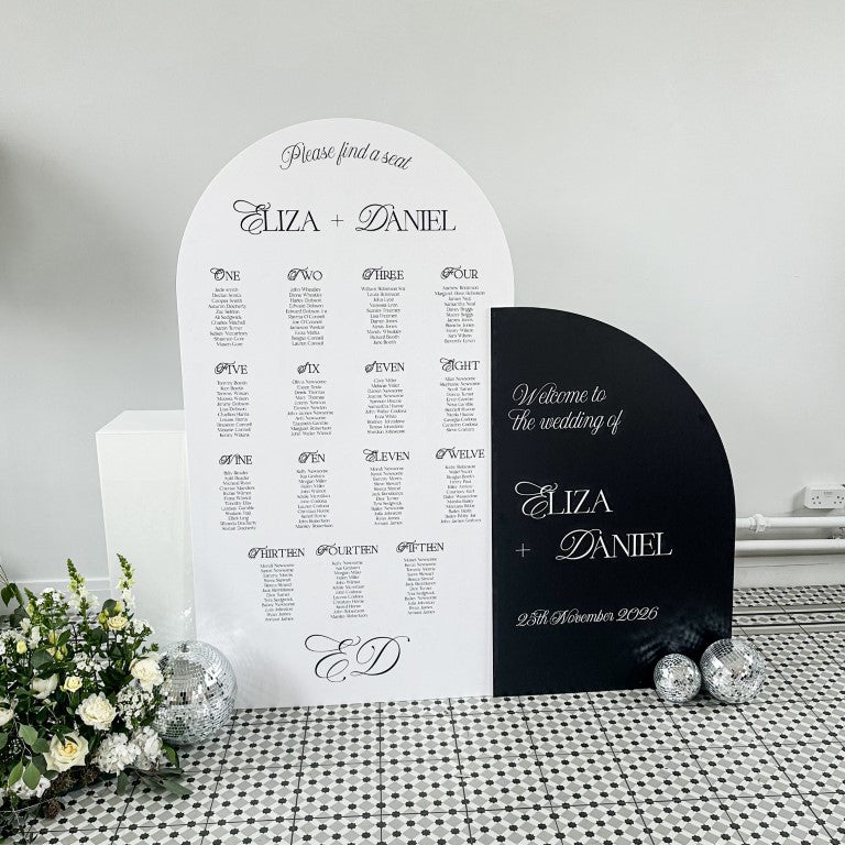 Monochrome Wedding Combined Sign Bundle