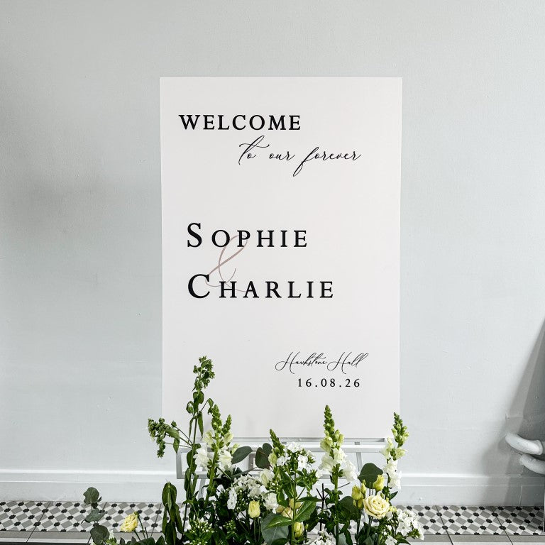 Any Colour Luxury Wedding Welcome Signs