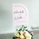 Luxury Pale Pink Wedding Signage