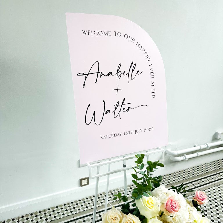 Personalised Wedding Welcome Sign