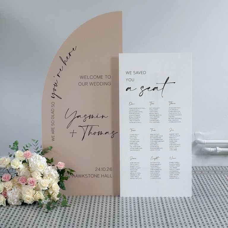 Combined Wedding Signage