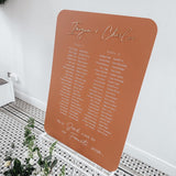 Personalised Autumn Wedding Seating Planner