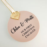 Our 1st Christmas Engaged Personalised Bauble