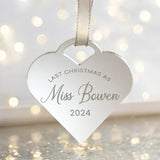 Mirror Bride To Be Christmas Bauble