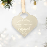 First Christmas Engaged Bauble 