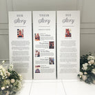 Our Story Extra Large Wedding Trio Signage