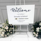 Luxury Directional Wedding Welcome Sign