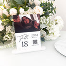 Wedding Table Numbers With Photo Sharing QR Code