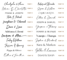 Luxury Wedding Seating Charts