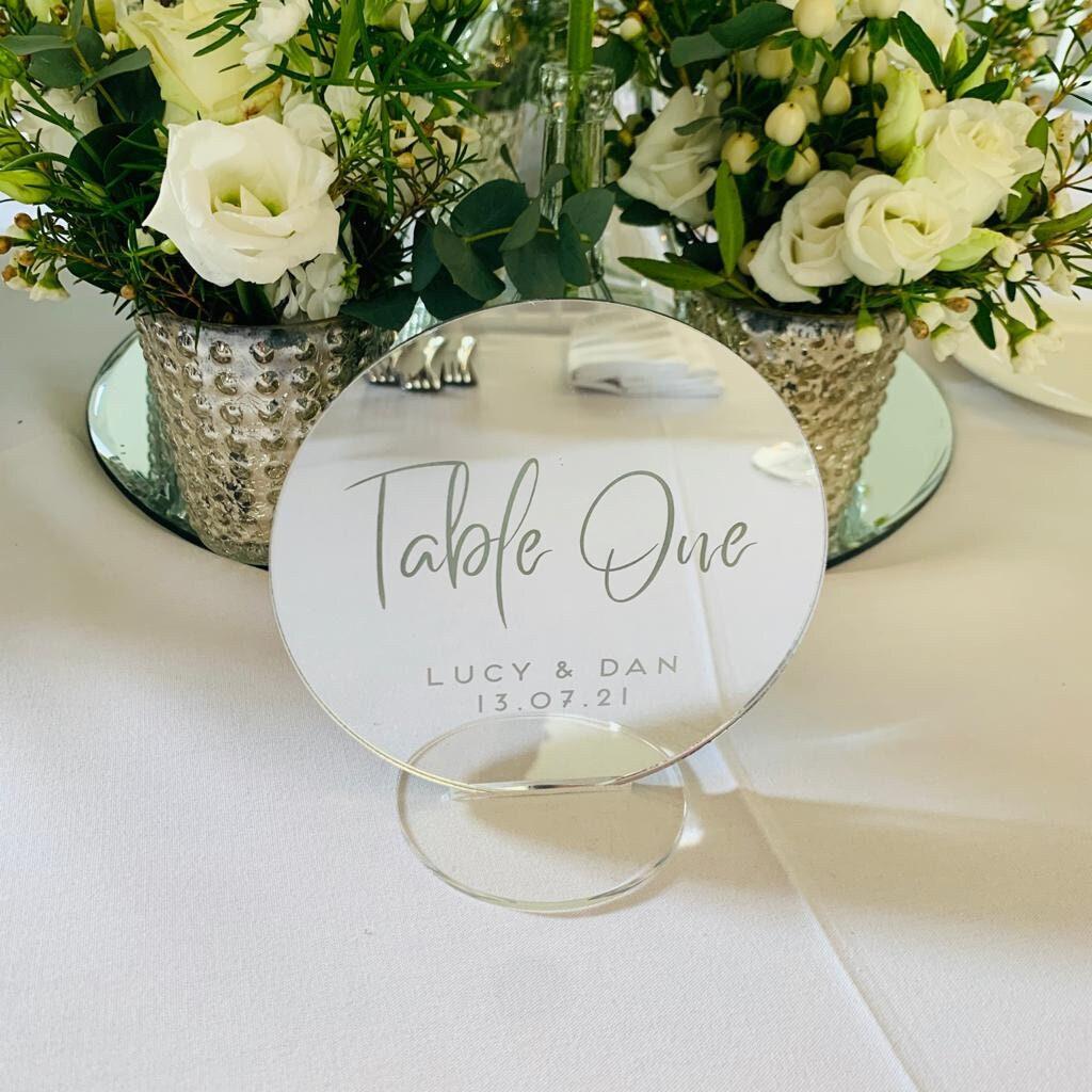 Luxury Wedding Table Numbers