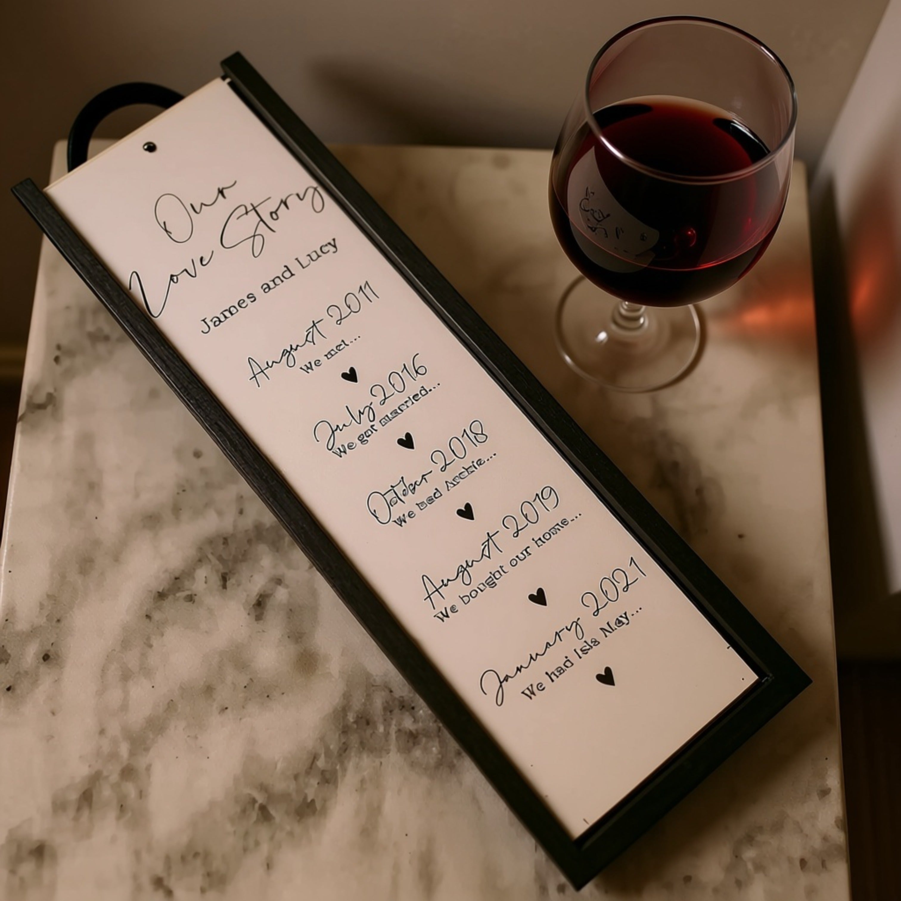 Personalised Engraved Wedding Anniversary Gift