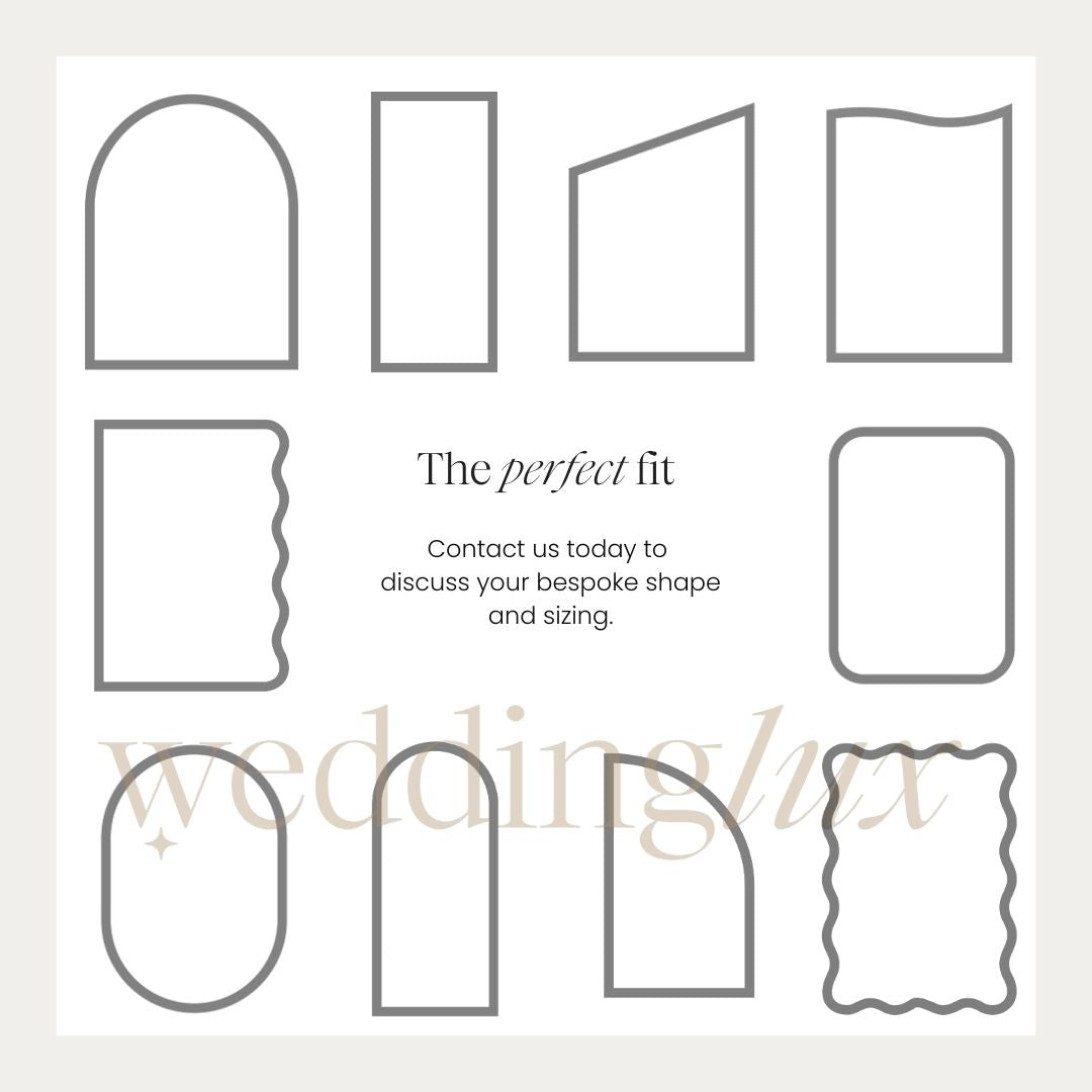 Bespoke Sign Shape | Wedding Lux Unique Sign Designs