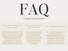 FAQ's