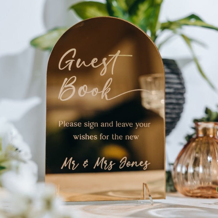 Personalised Guest Book Sign - Wedding Lux Luxury Dome