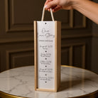 Luxury Engraved Wine Bottle Box