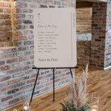 Simplistic Wedding Order Of The Day Sign