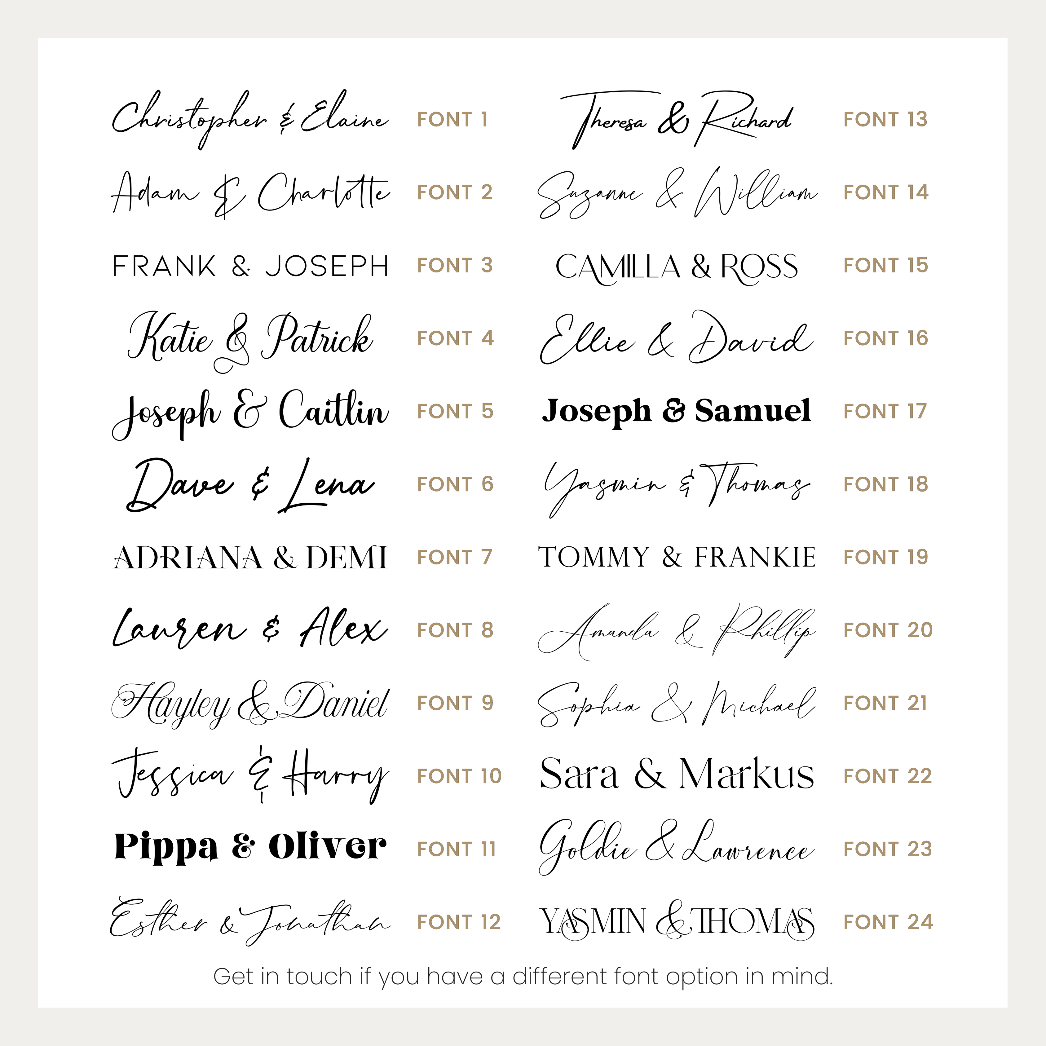 Luxury Wedding Signage