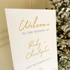 Festive Wedding Welcome Sign