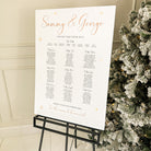 Luxury Christmas Wedding Table Plan