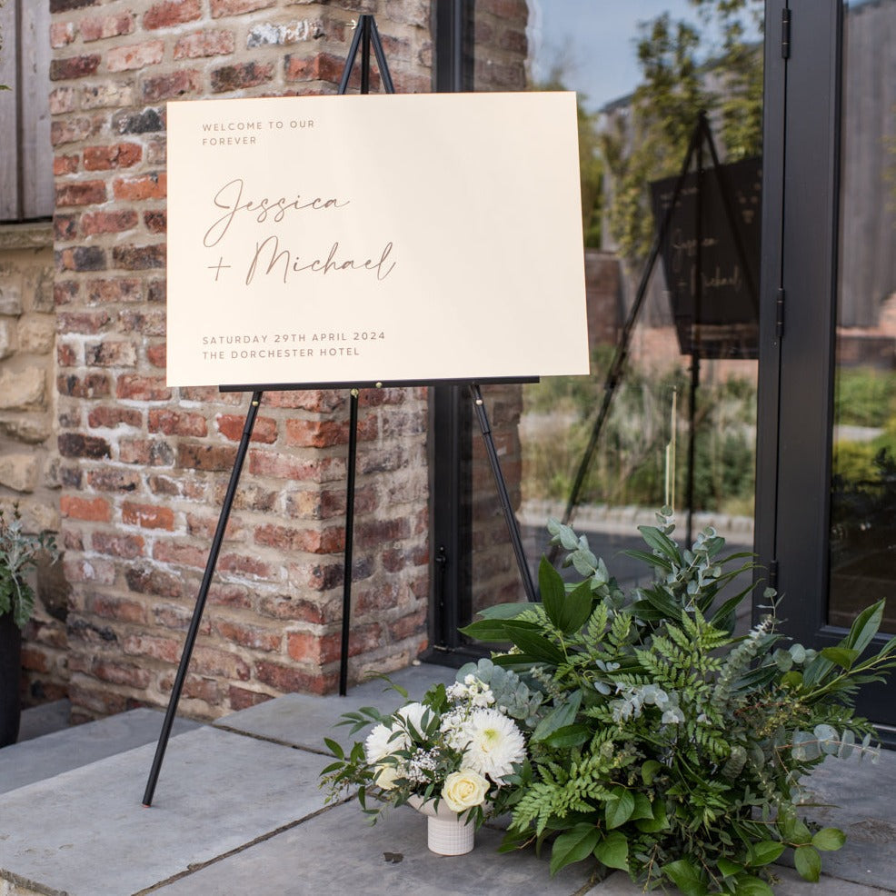A0, A1 or A2 Wedding Welcome Sign