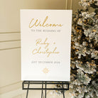 Christmas Wedding Welcome Sign