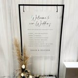 Order Of The Day Wedding Welcome Sign