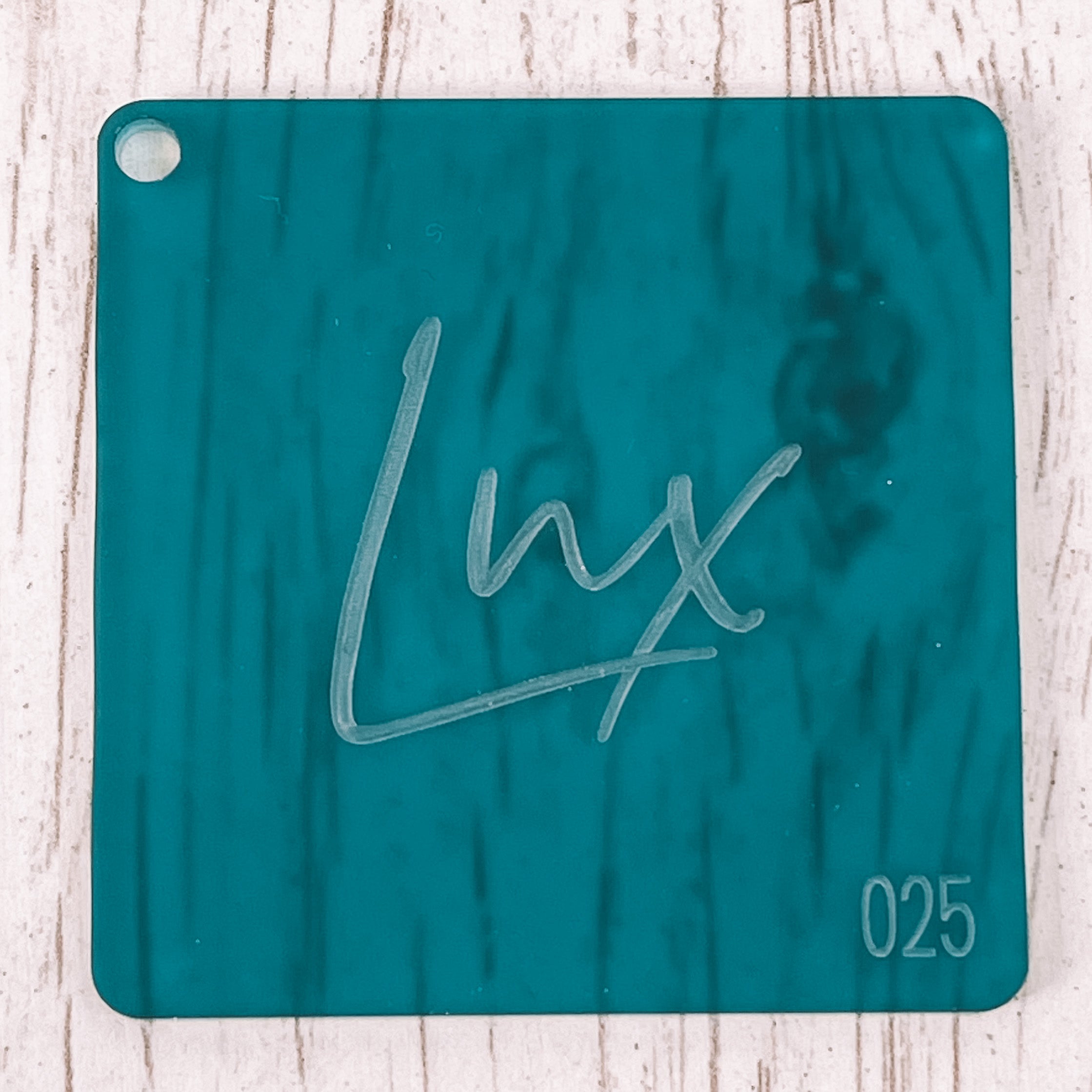 Teal Frosted Wedding Table Numbers