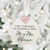 First Christmas Married Personalised Tree Decoration