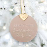 Last Christmas As A Mr & Miss Christmas Bauble