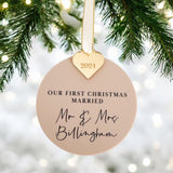 First Christmas Married Personalised Gift