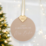 Bride To Be Personalised Christmas Tree Decoration