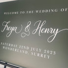 Luxury Christmas Wedding Welcome Signs