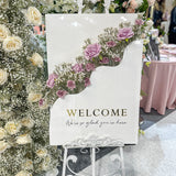 Flower Display Welcome Sign