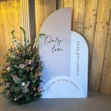Only Love Extra Large Wedding Welcome Sign Installation
