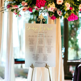 Luxury Frosted Acrylic & Mirror Wedding Table Plan