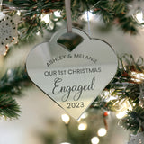 Our 1st Christmas Engaged Couples Bauble