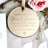 Engraved Save The Dates