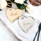Luxury Engraved Mirror Place Cards