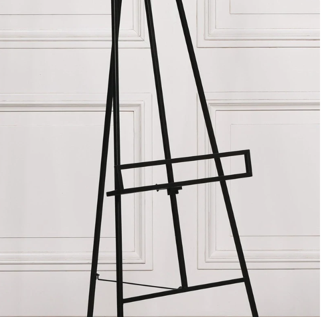 Black Wedding Metal Easel