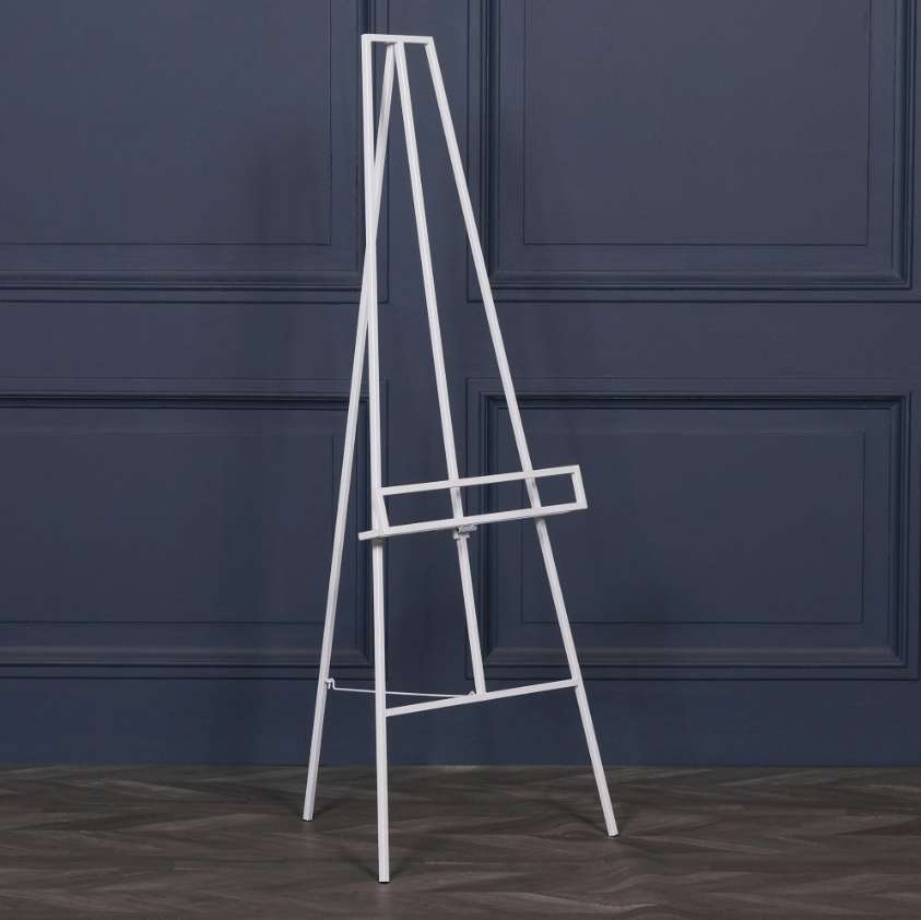 White Wedding Metal Easel