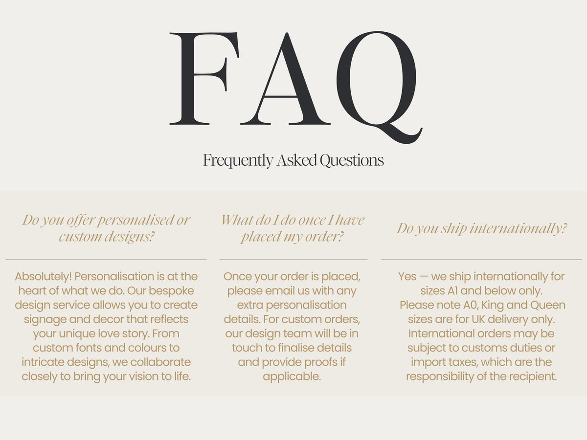 FAQ's