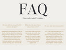 FAQ's